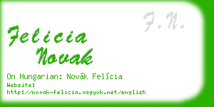 felicia novak business card